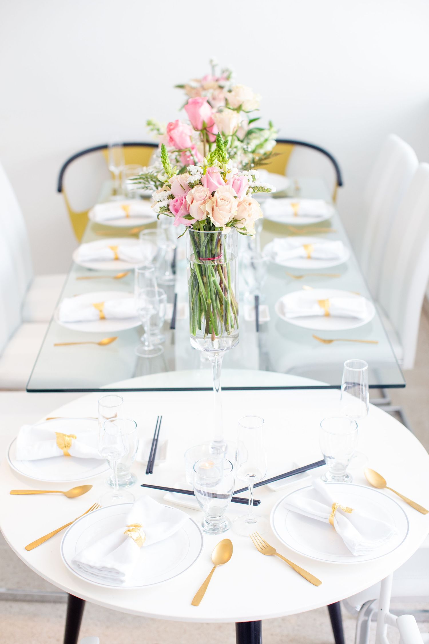 Table settings. Micro wedding in San Juan, Puerto Rico.