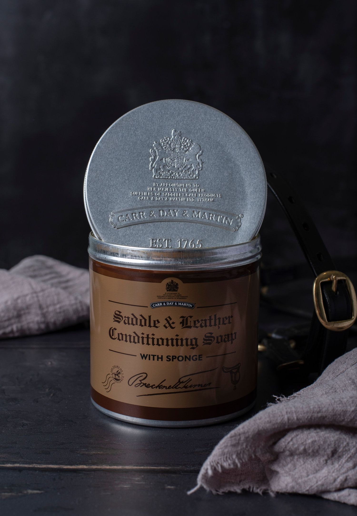 a studio lit image of an equine product