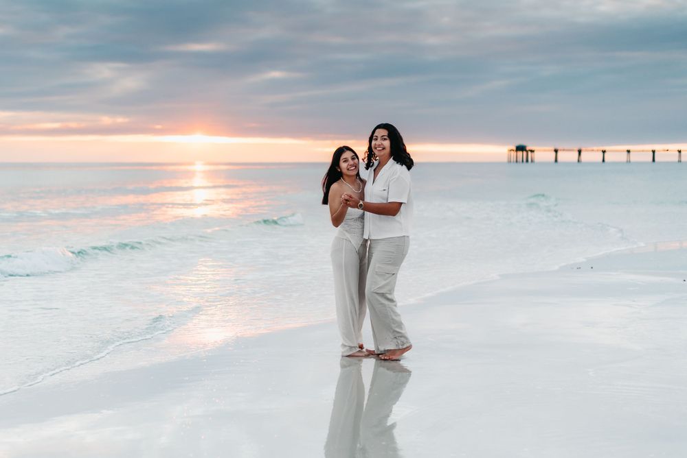 LGBTQ friendly couples photographer in Destin Florida MJ Photography. Best affordable engagement photographer in Fort Walton Beach