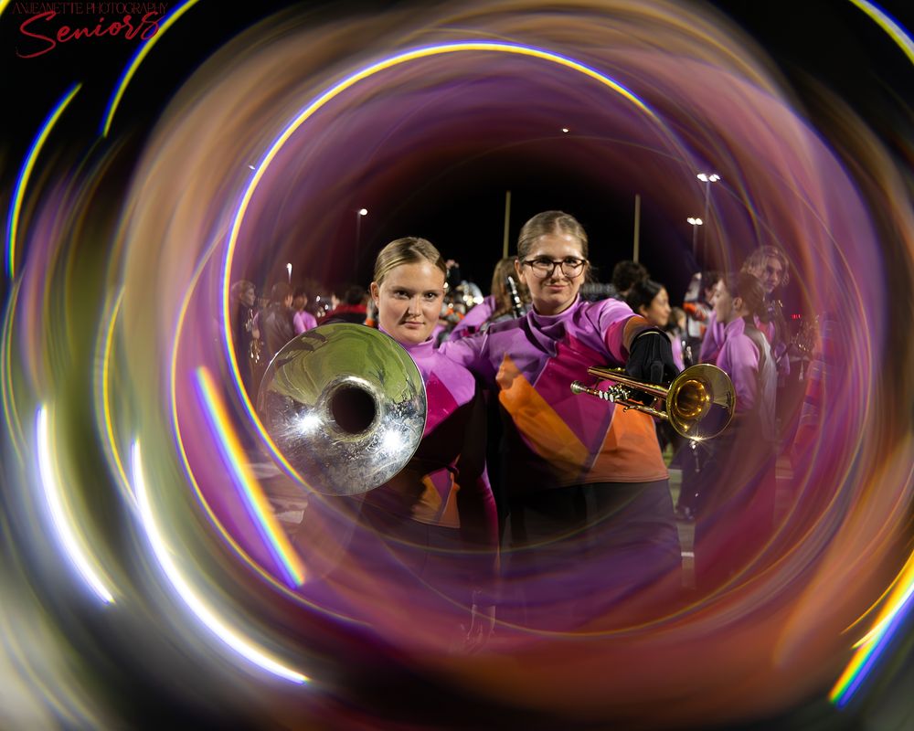 Phoenix AZMBA Marching Band Pictures senior BANNERS Anjeanette Photography High School AZ halftime performance photos
