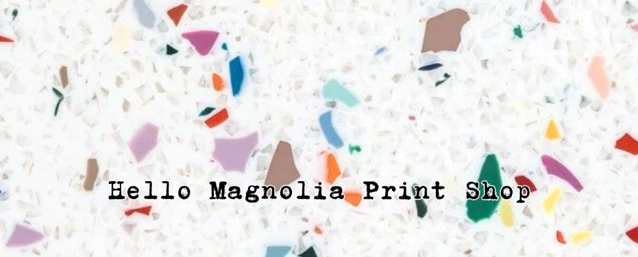 terrazzo background Hello Magnolia Print Shop