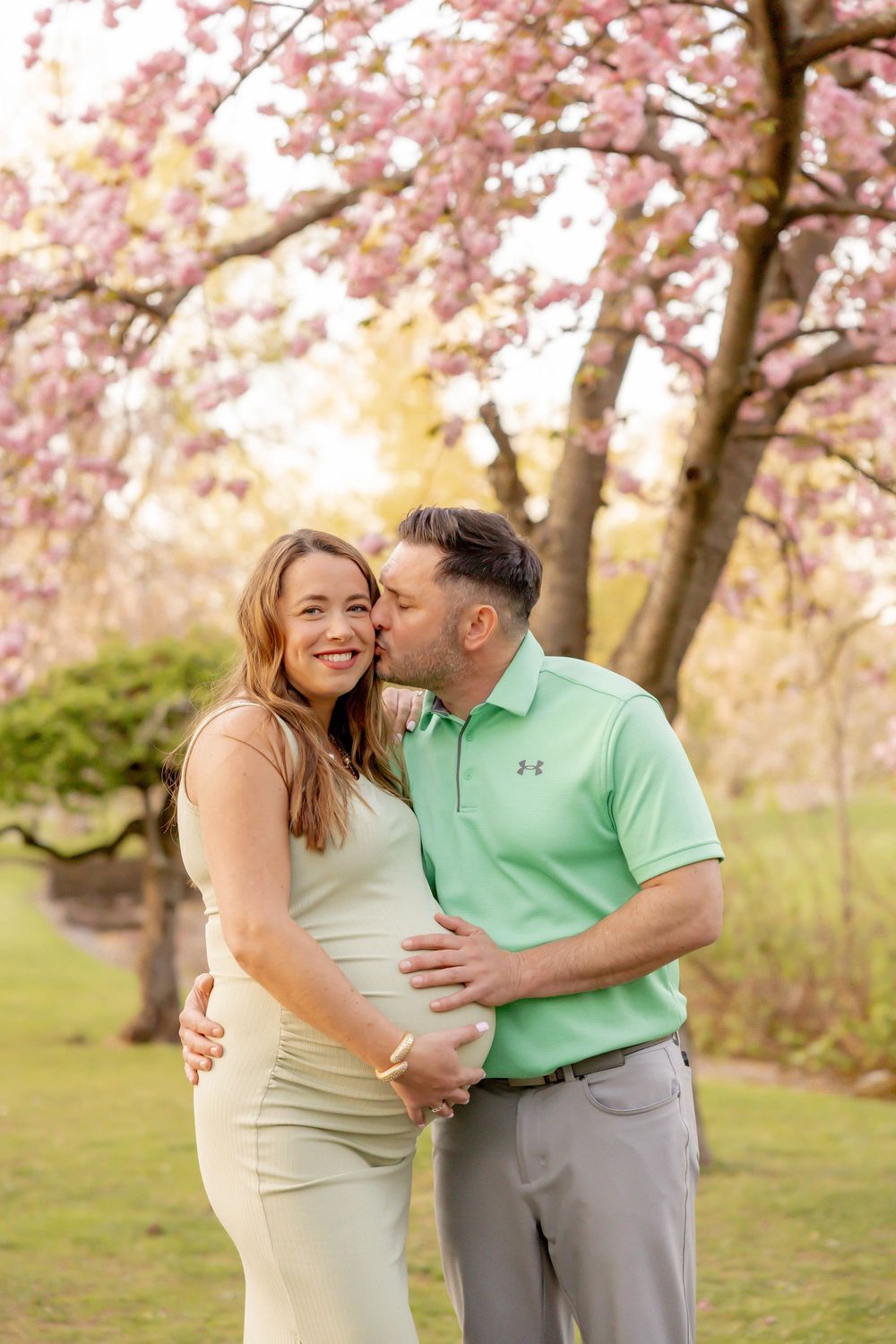 New Jersey Maternity Photographer - Cherry Blossom Photoshoot at Verona Park in Verona, NJ