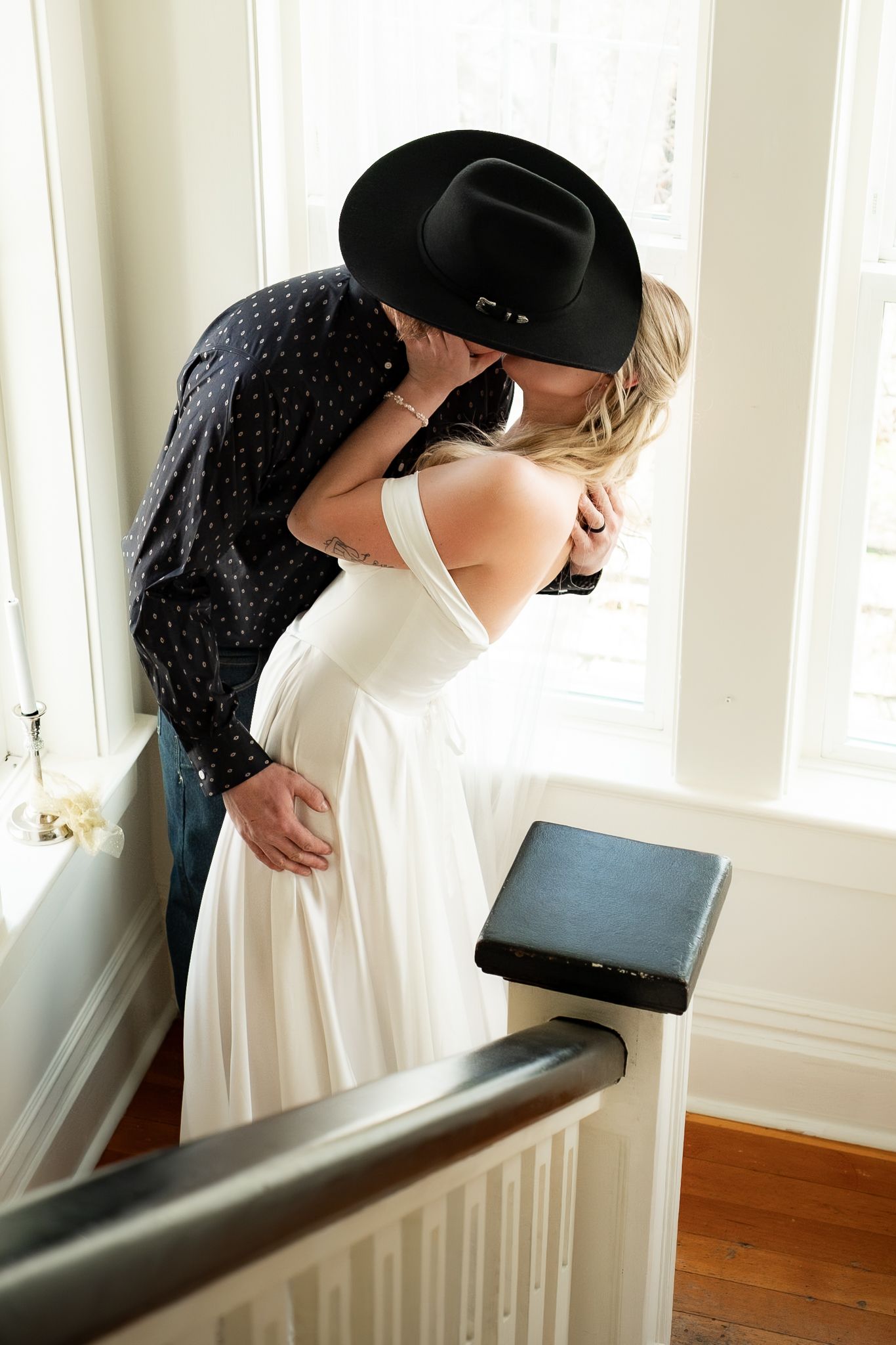 country style wedding portrait