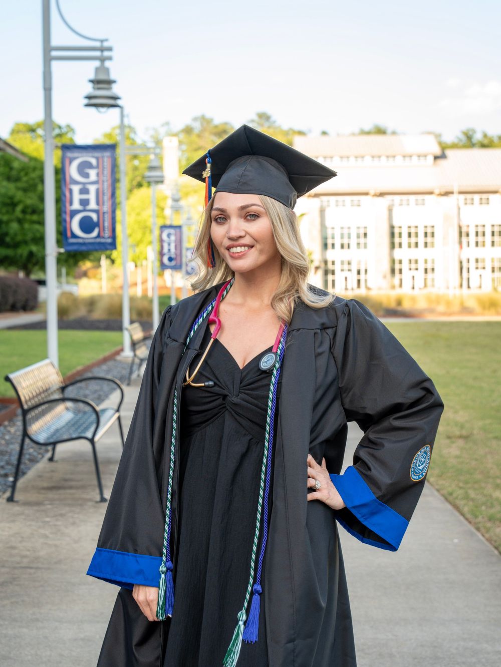 Cartersville Georgia Highlands College Campus. RN Graduate Portrait Session. Alumni. Nursing School Graduate