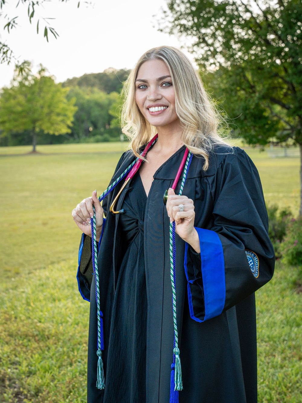 Cartersville Georgia Highlands College Campus. RN Graduate Portrait Session. Alumni. Nursing School Graduate.