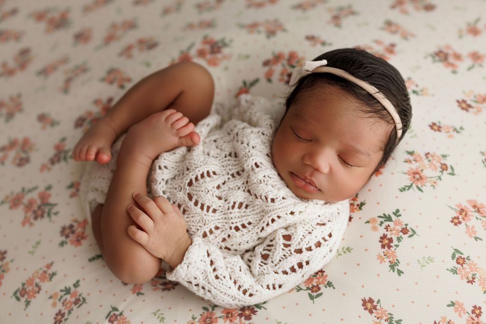 Calm newborn photos in Augusta GA