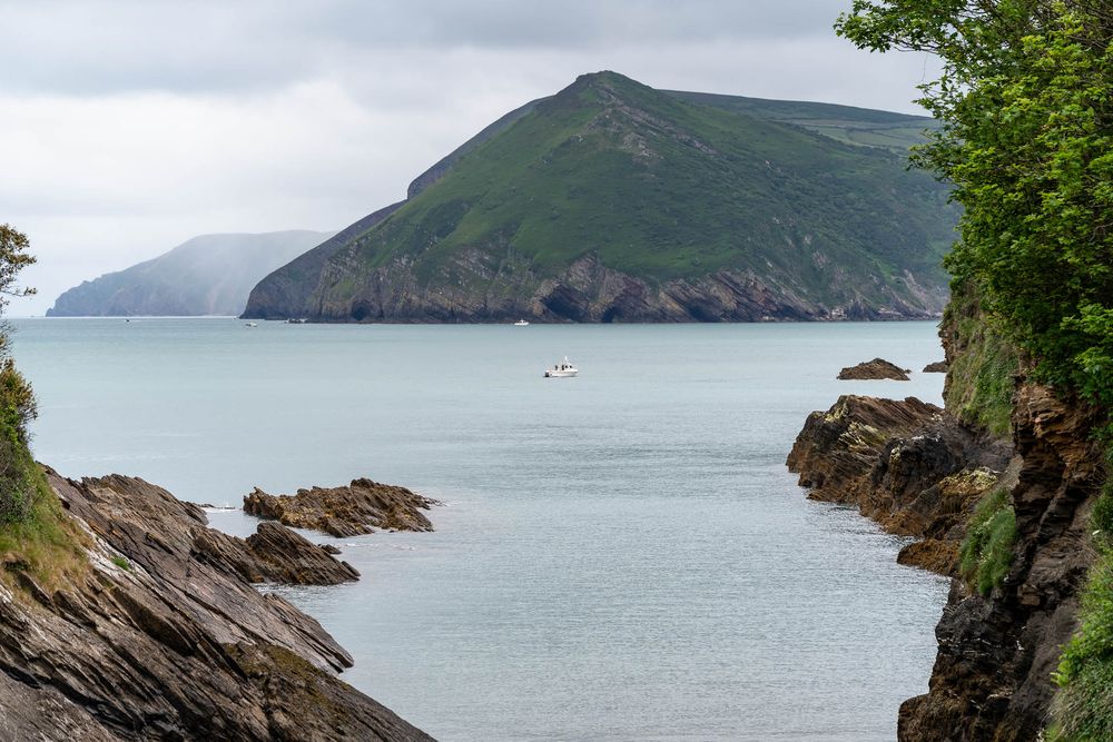 Coastal views from a North Devon Wedding at Watermouth Cove Weddings