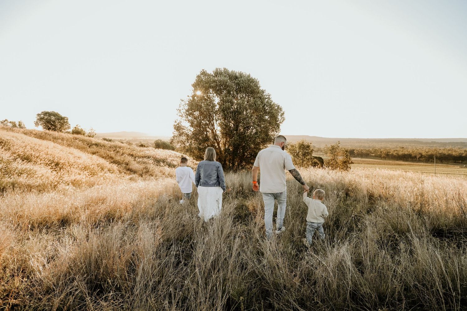 Family sunset photoshoot