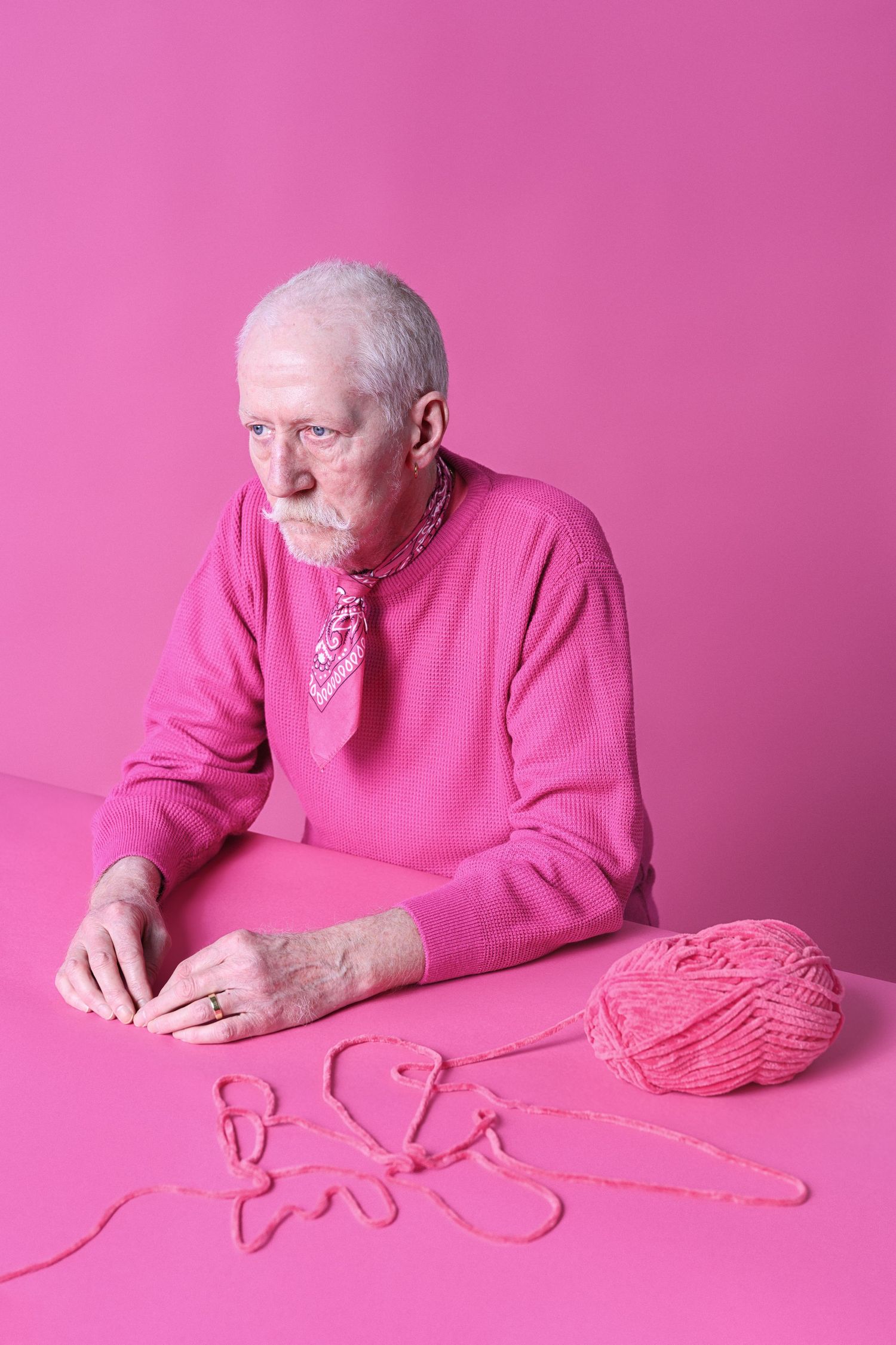 London studio portrait of Phil Bailey, finalist in the Taylor Wessing Portrait Prize 2025 and exhibited at The National Portrait Gallery.
