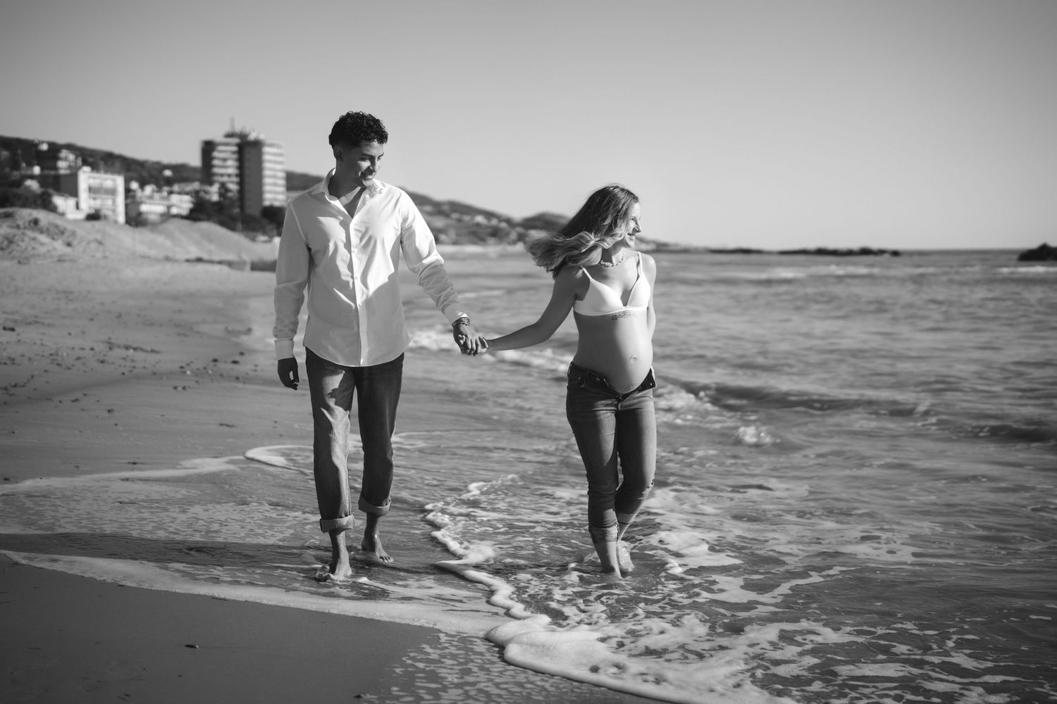 servizio fotografico gravidanza sanremo spiaggia