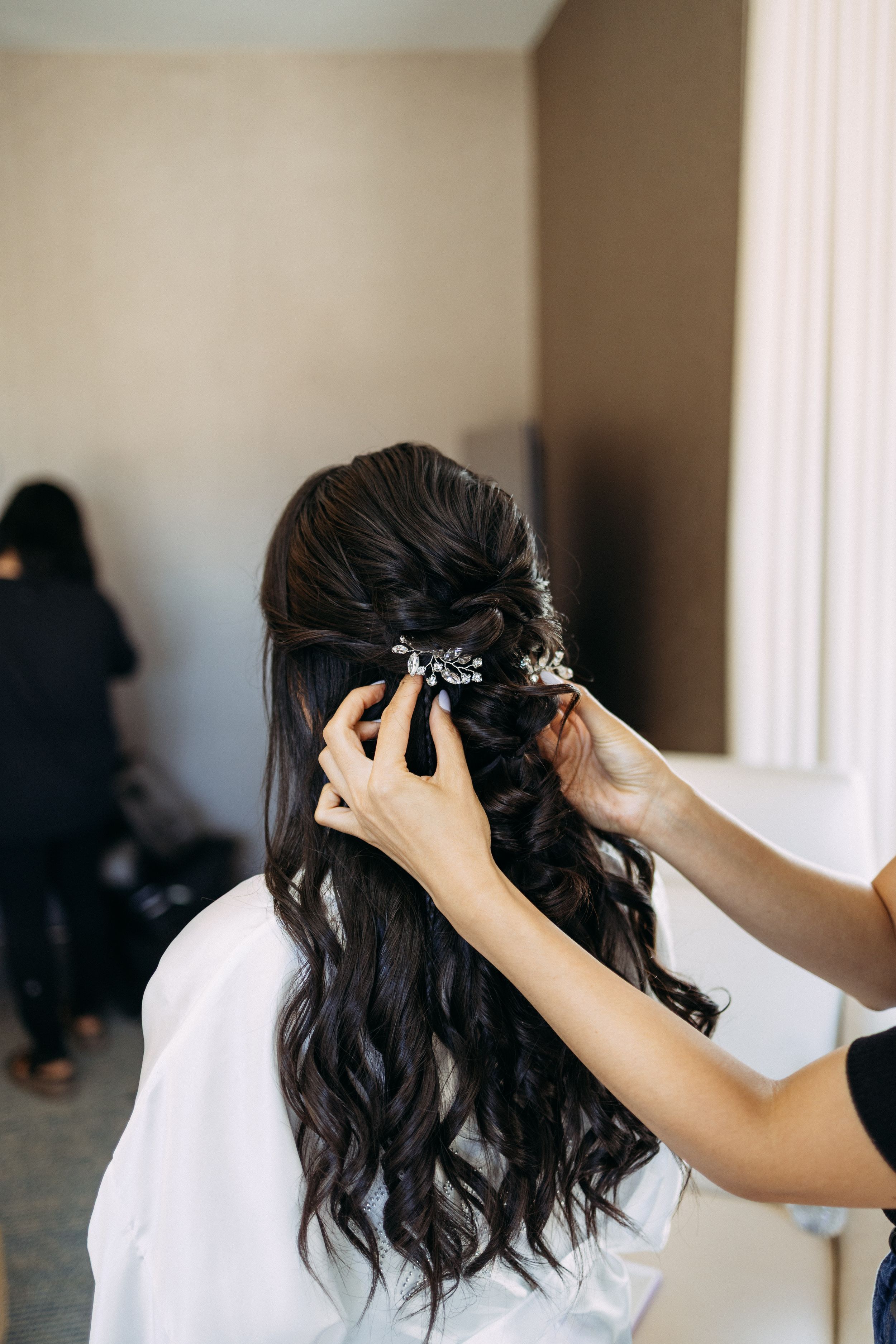 Bridal hair at Hotel Zoe San Francisco