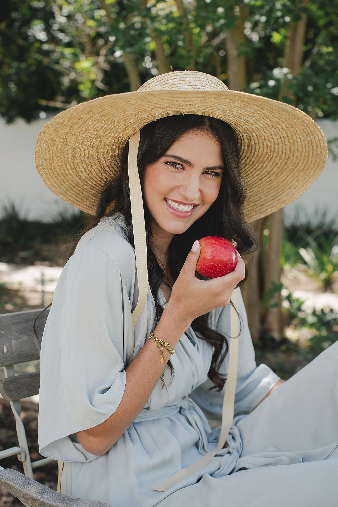 Bright, fresh Pink Lady apples styled to highlight colour and shine.