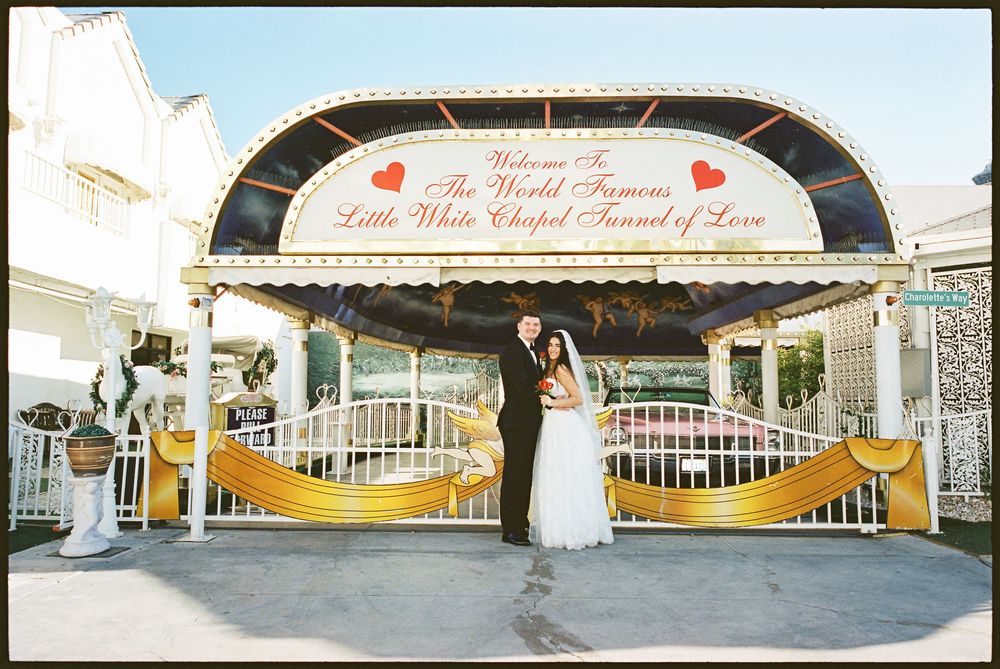 Little White chapel elopement on 35mm film
