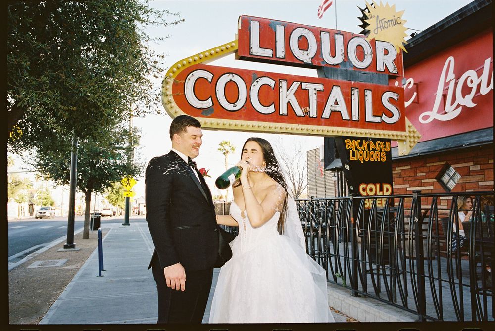Little White chapel elopement on 35mm film