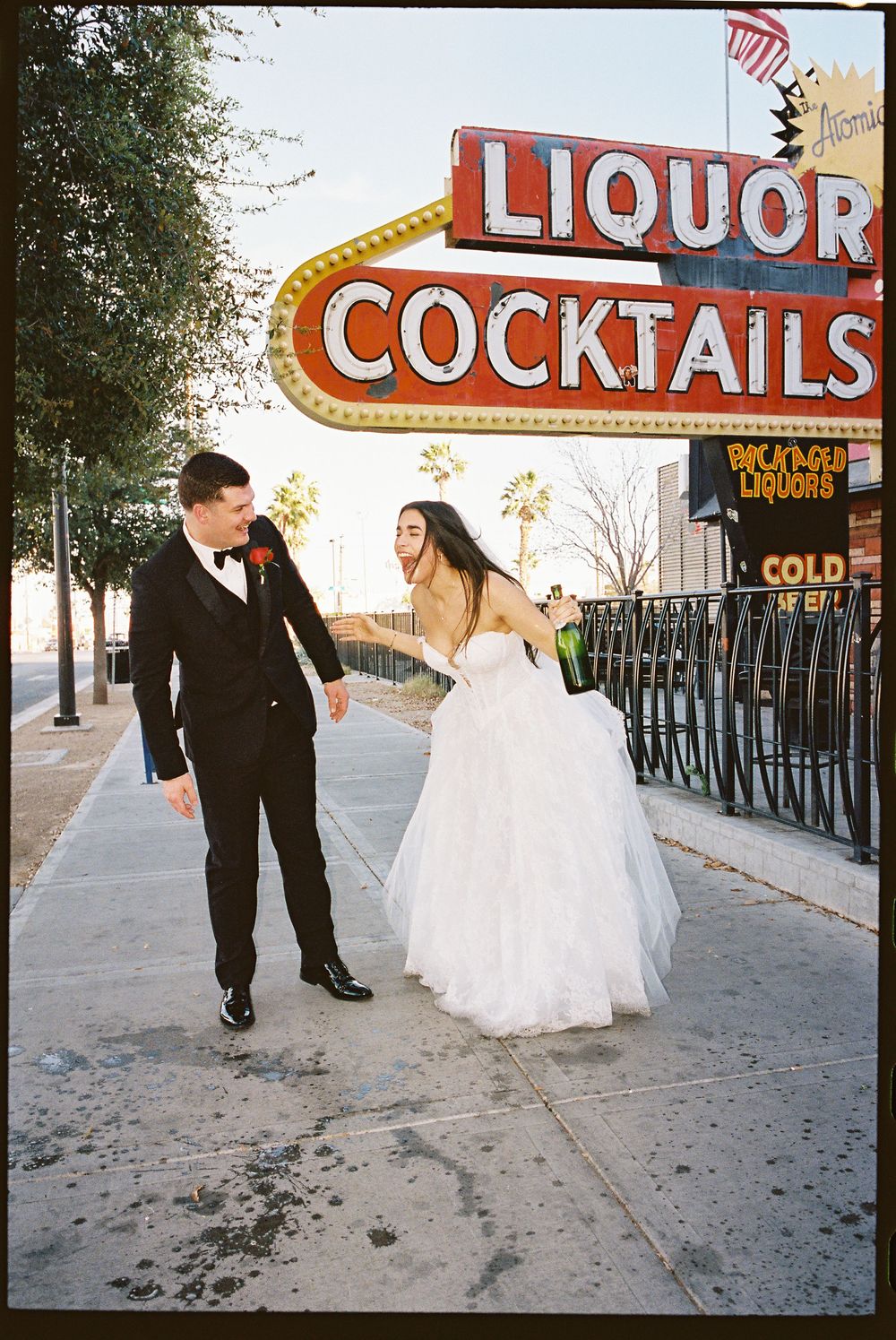 Little White chapel elopement on 35mm film