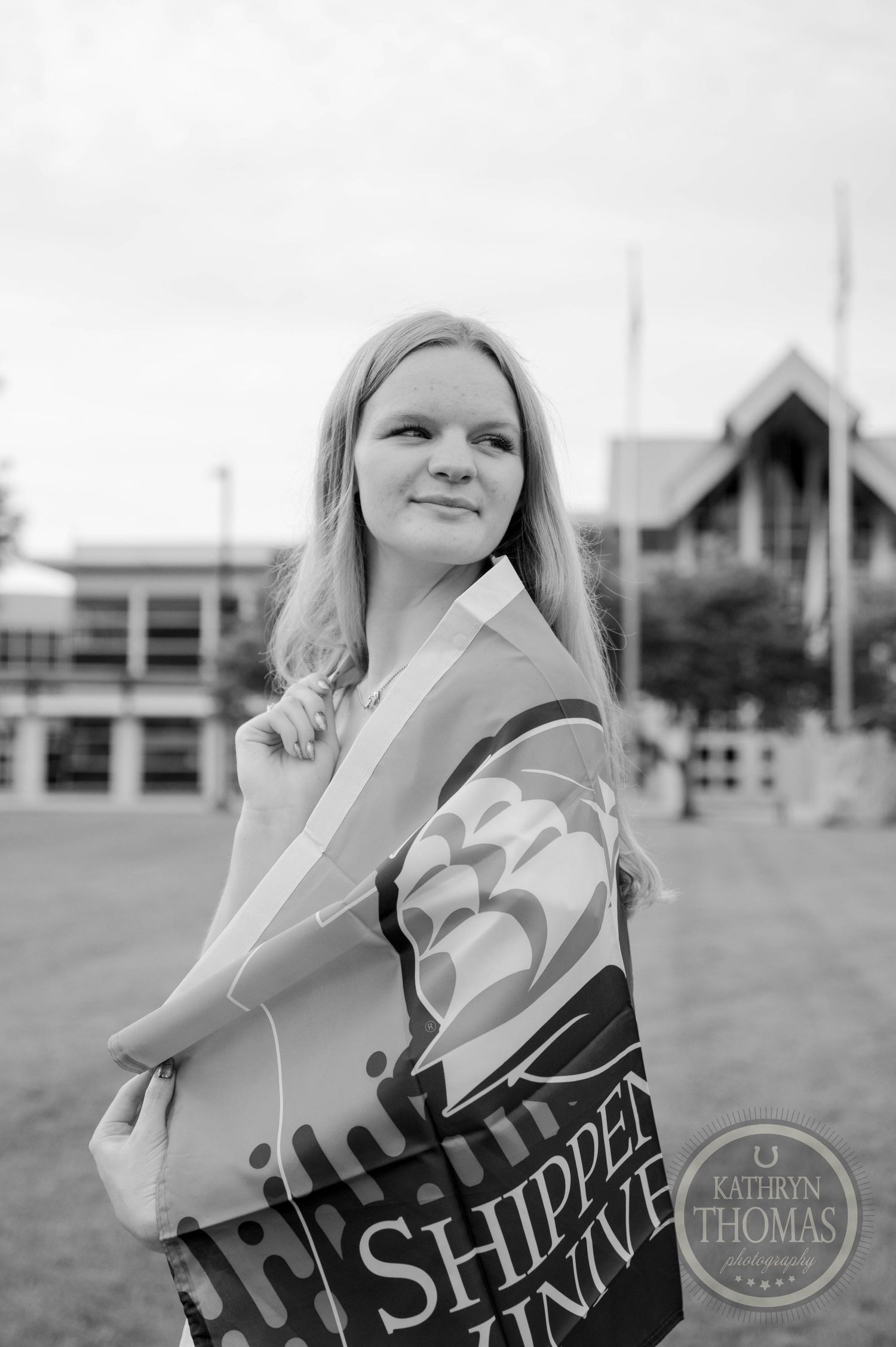 Black and white artistic portrait series showing a person posing outdoors with contemplative expressions.