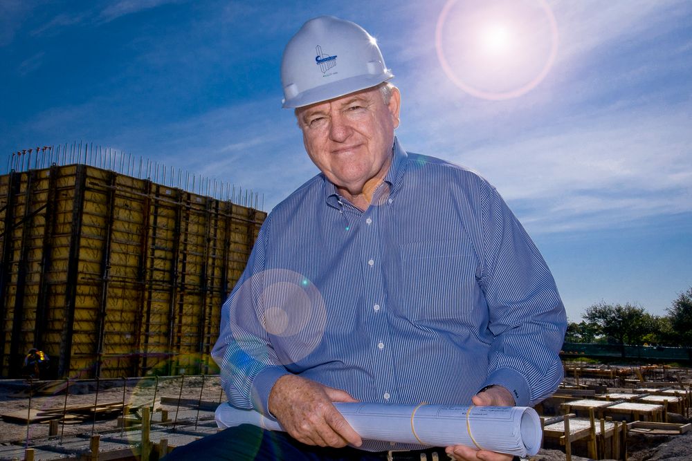 Cummings Construction worksite portrait Jeffrey Tholl photography