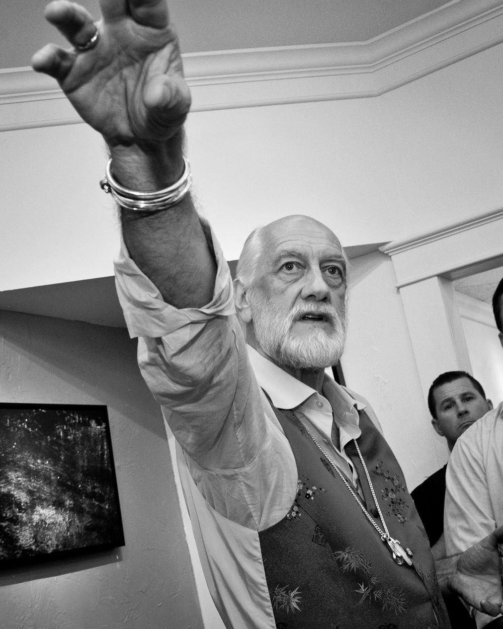 Mick Fleetwood, Musician, Artist black and white portrait 
Jeffrey Tholl photography
