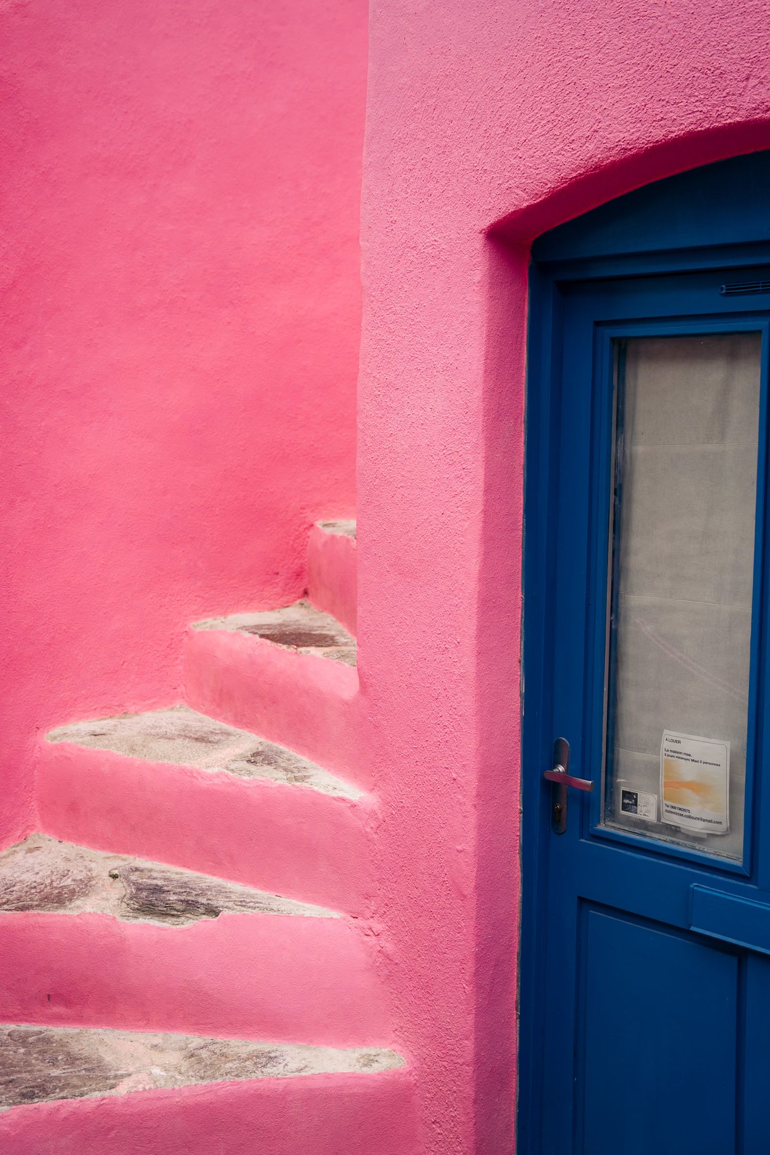 maison rose de collioure