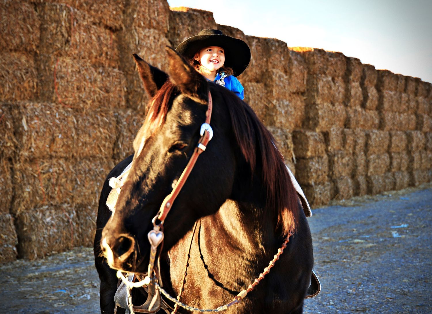 Western Family Photo Little Cowgirl