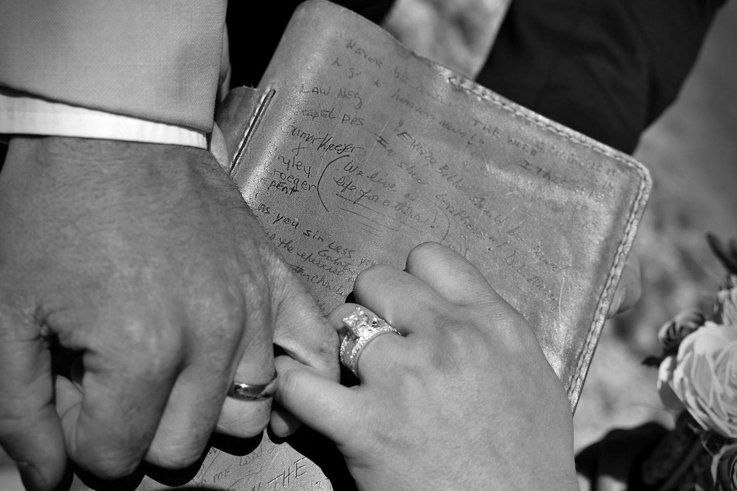 Western Wedding Bible Photo