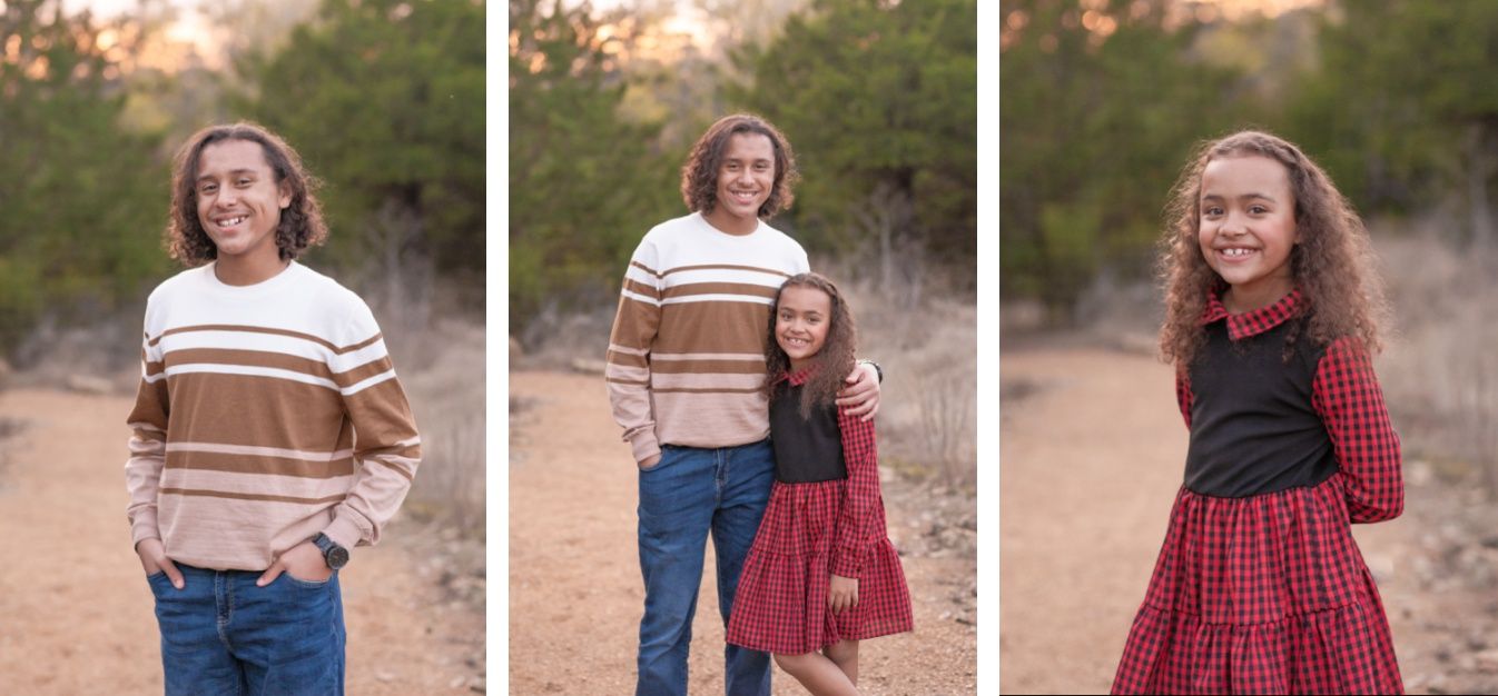 Family of 4 winter evergreen field session by bartlesville family photographer kristi bray Photography