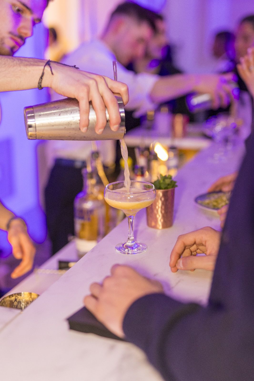 Soirée avec le bar à cocktail PilouFace, l'équipe est au complet
