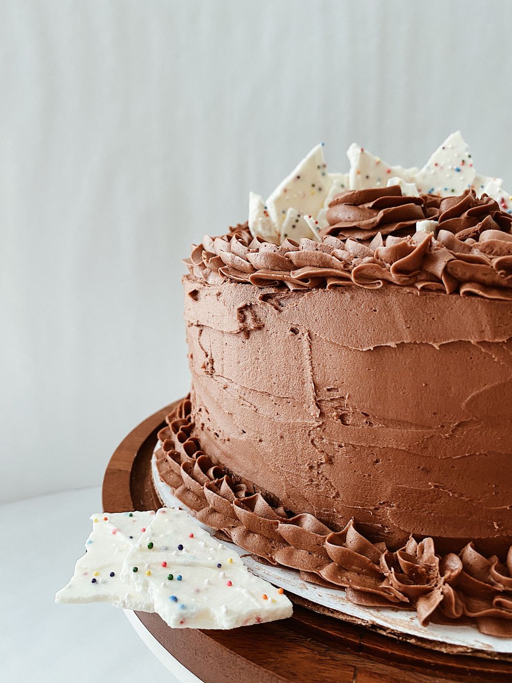 Chocolate rainbow cake