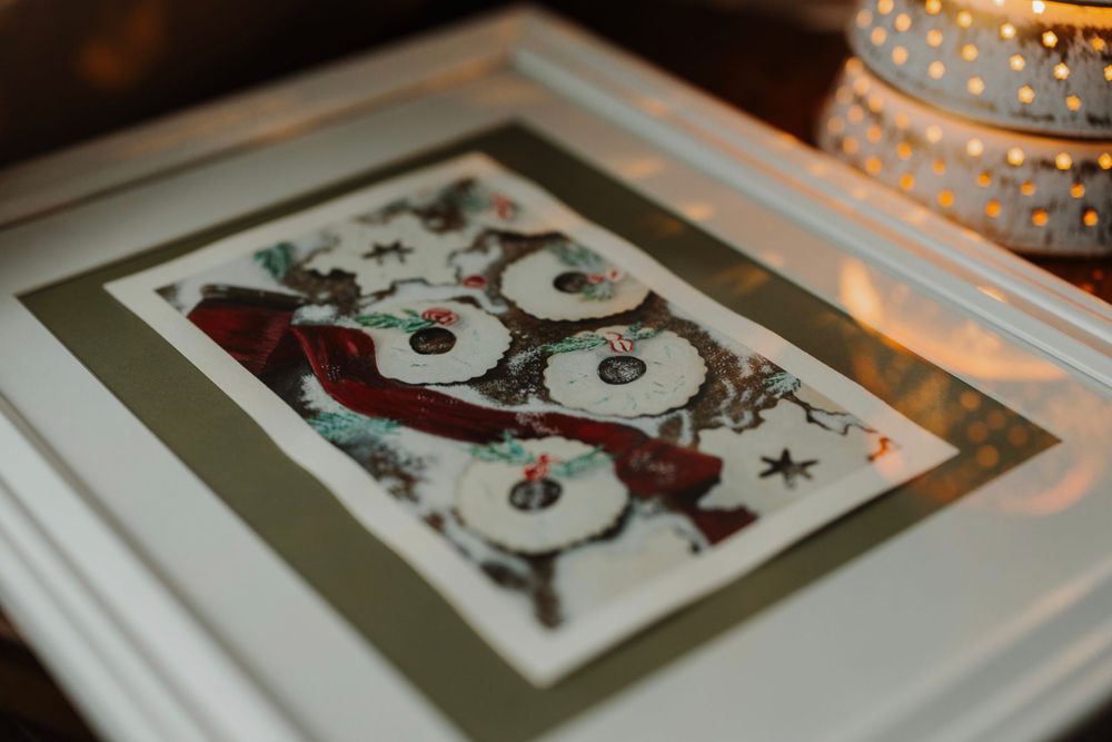 Christmas cookie watercolor painting
