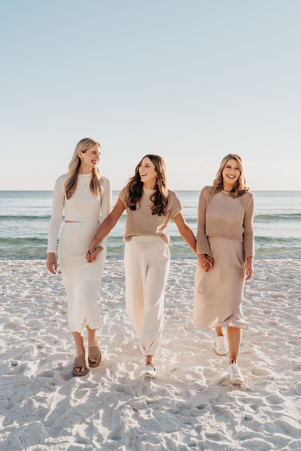 Winter Sunset Extended Family Beach Photo Session Seagrove 30A Florida
