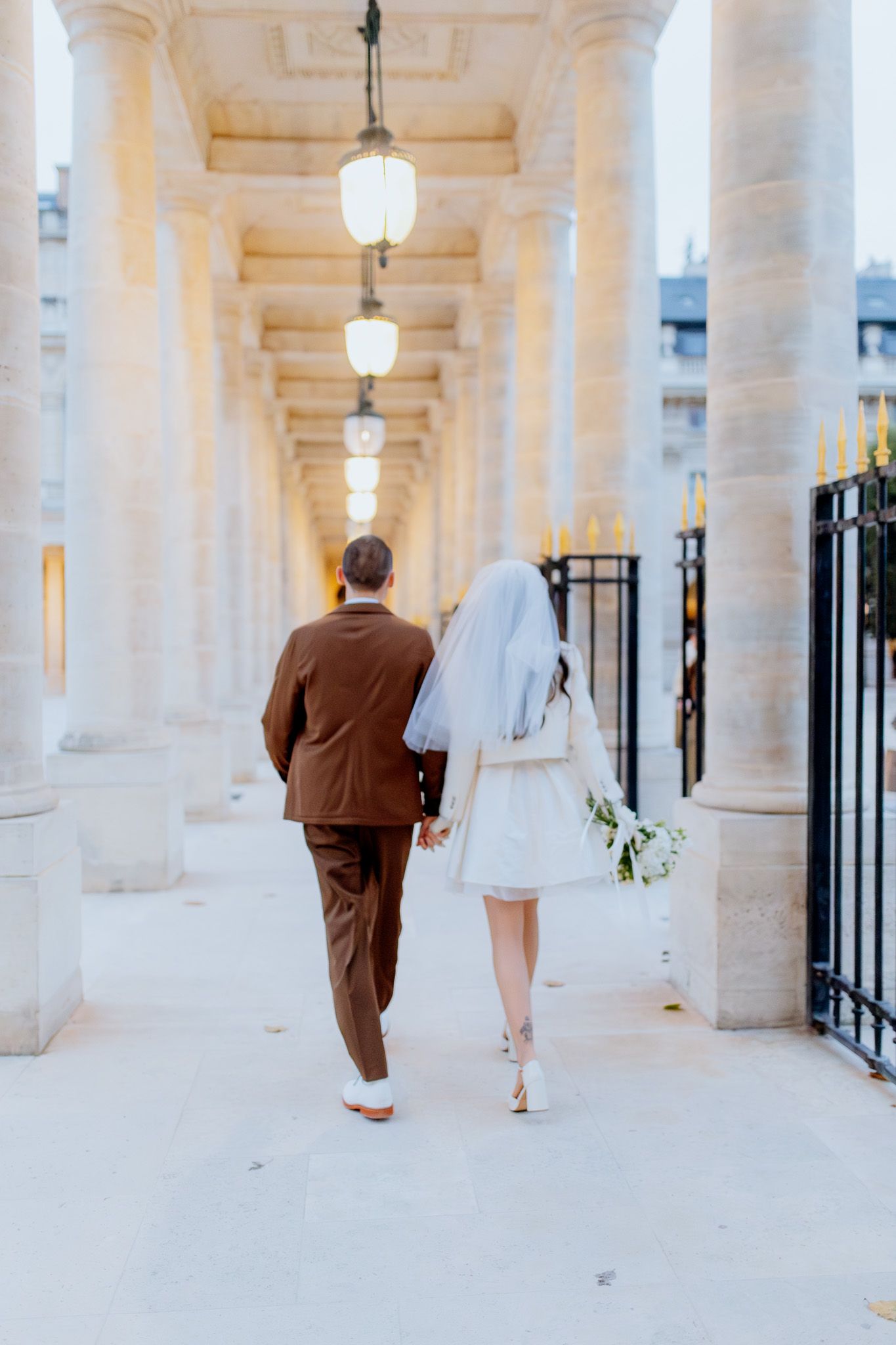 mariage chic parisien galerie palais royal