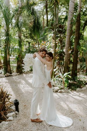 Intimate first look moment filled with emotion, Nosara wedding photographer Jenn Guillen