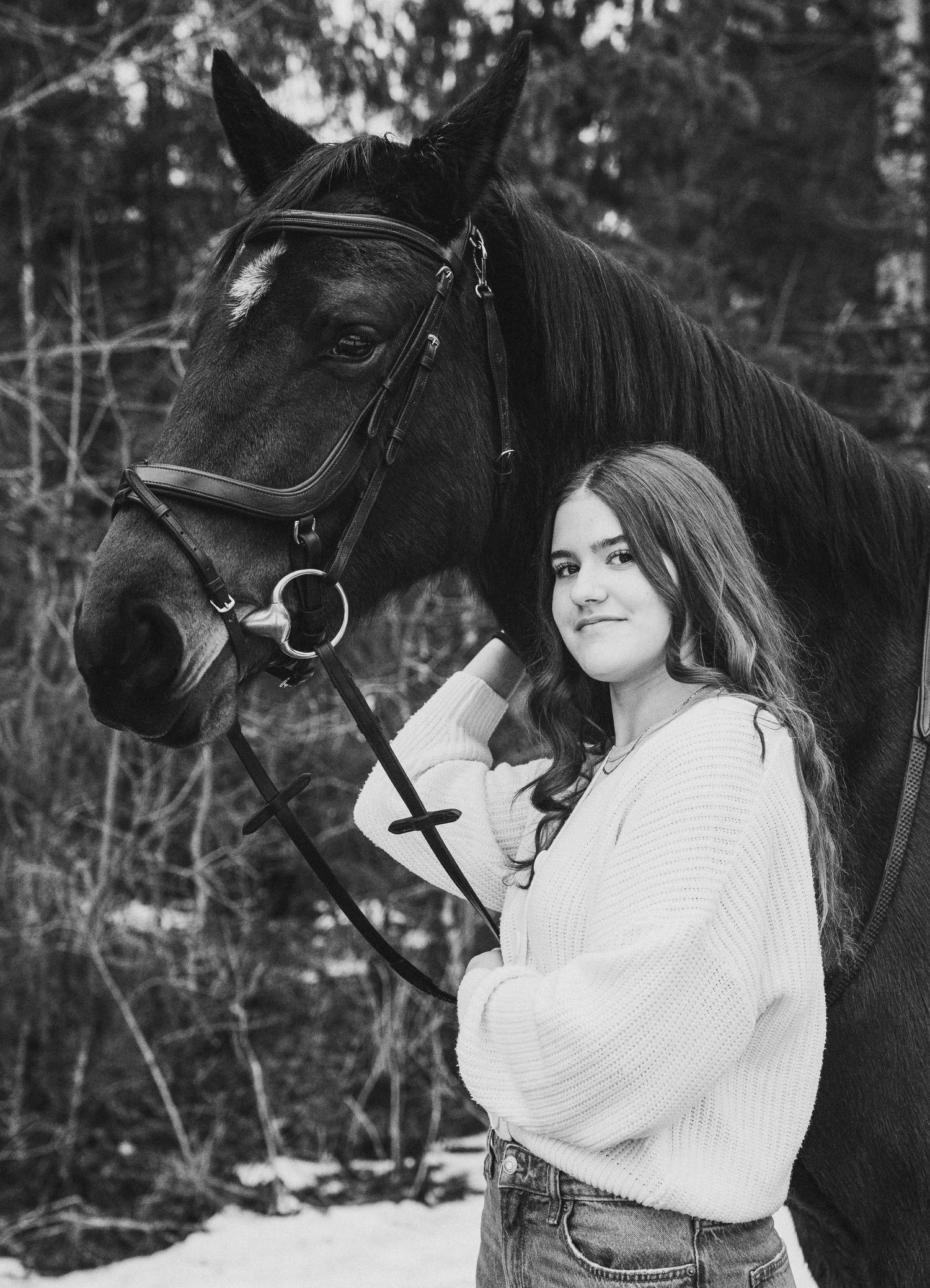 Sõbrannade fotosessioon Läänemaal hobustega