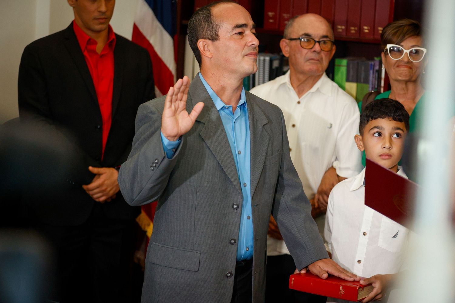Eliezer Molina is sworn in as Puerto Rico's first senator elected through direct nomination in 2024, a historic milestone in island politics