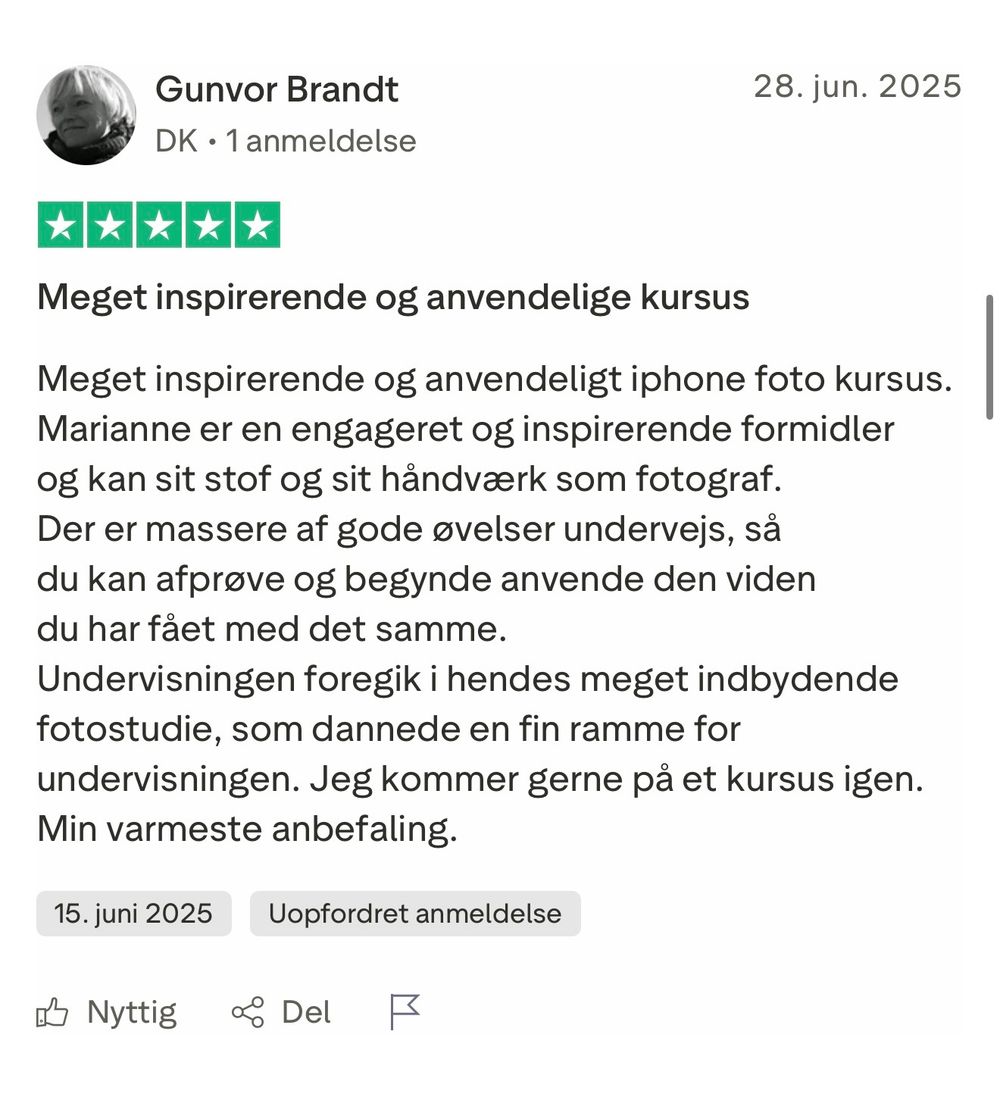 User review interface displaying five star rating and profile picture.
