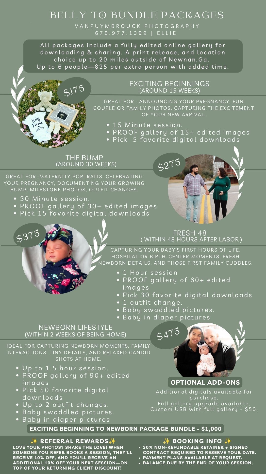 Maternity and newborn photography package