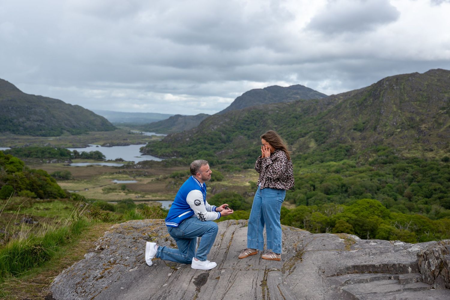 Man Proposing to his girlfriend in Killarney, County Kerry