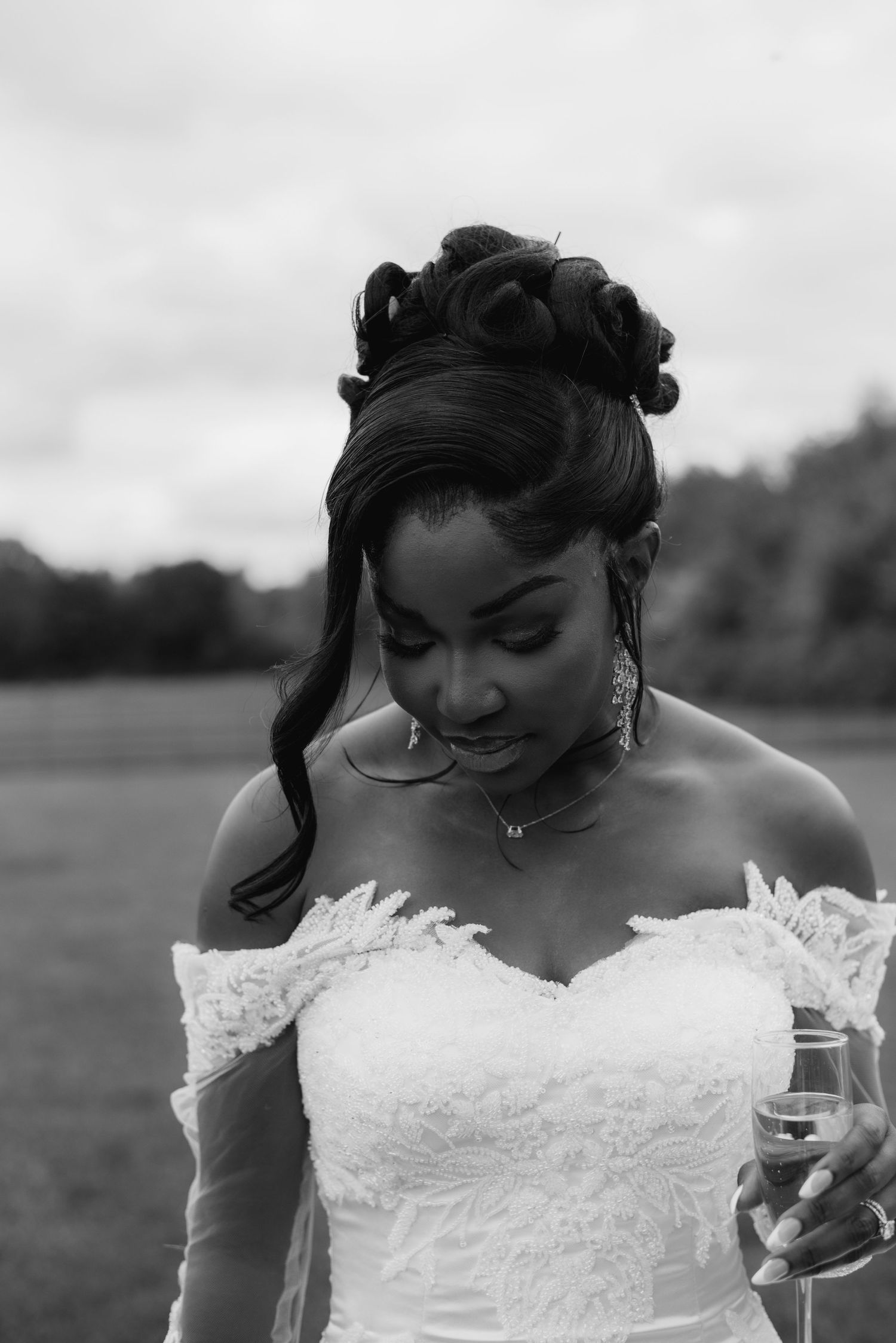 Bride at weekday wedding. Weekday wedding photographer Leicestershire and East Midlands.