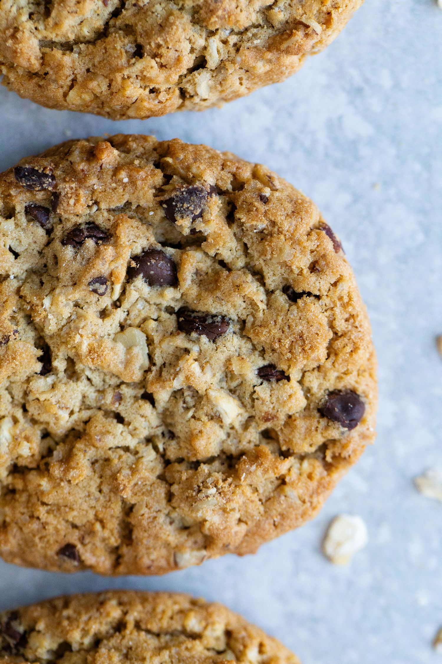 Hero shot of Cowboy Cookies by HEB against a marbled background by Bella Priscilla Photography in New Braunfels Texas