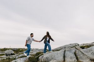 Polly's Cove, Couples Session, Engagement Session Inspo, Peggy's Cove Lighthouse, Nova Scotia, Travel Photographer, Belleville Photographer