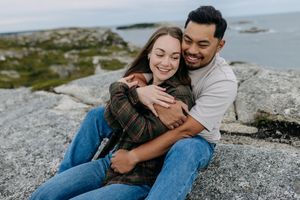 Polly's Cove, Couples Session, Engagement Session Inspo, Peggy's Cove Lighthouse, Nova Scotia, Travel Photographer, Belleville Photographer