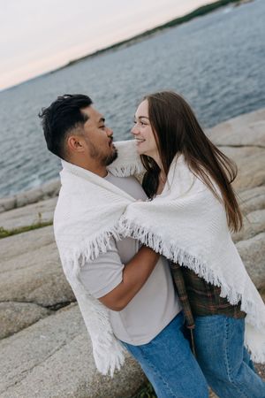 Polly's Cove, Couples Session, Engagement Session Inspo, Peggy's Cove Lighthouse, Nova Scotia, Travel Photographer, Belleville Photographer