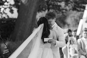 Laborie Wedding in Paarl. Ceremony in front of Manor House. Groom waiting for bride. Cape Town South African Wedding Photographer Documentar