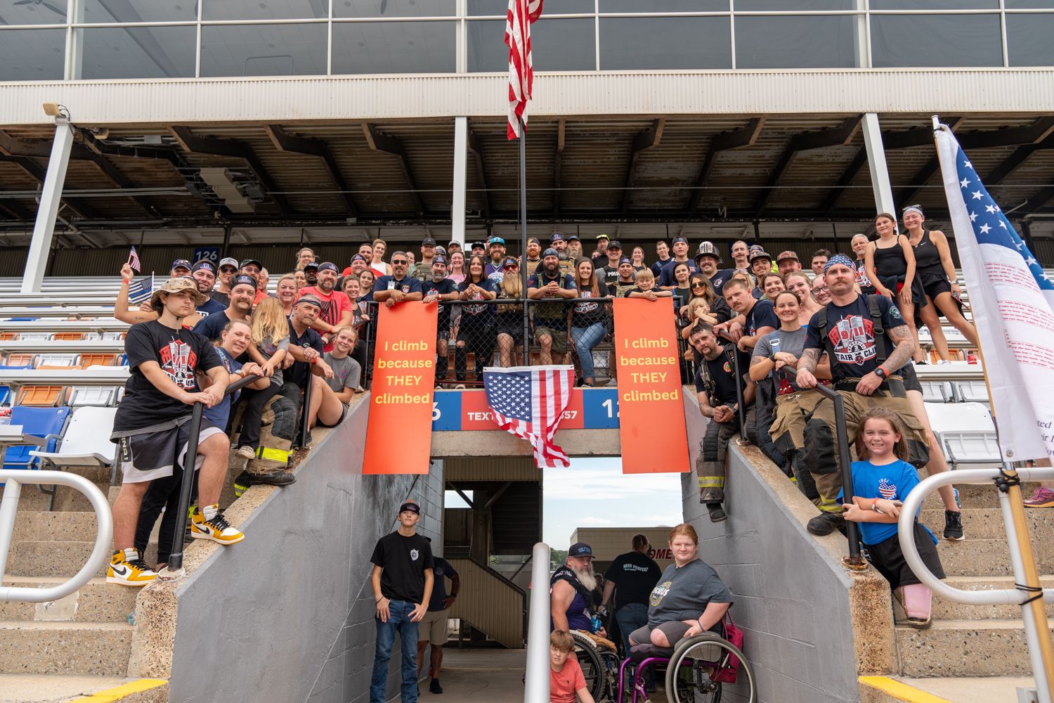 9-11 Memorial stair climb.