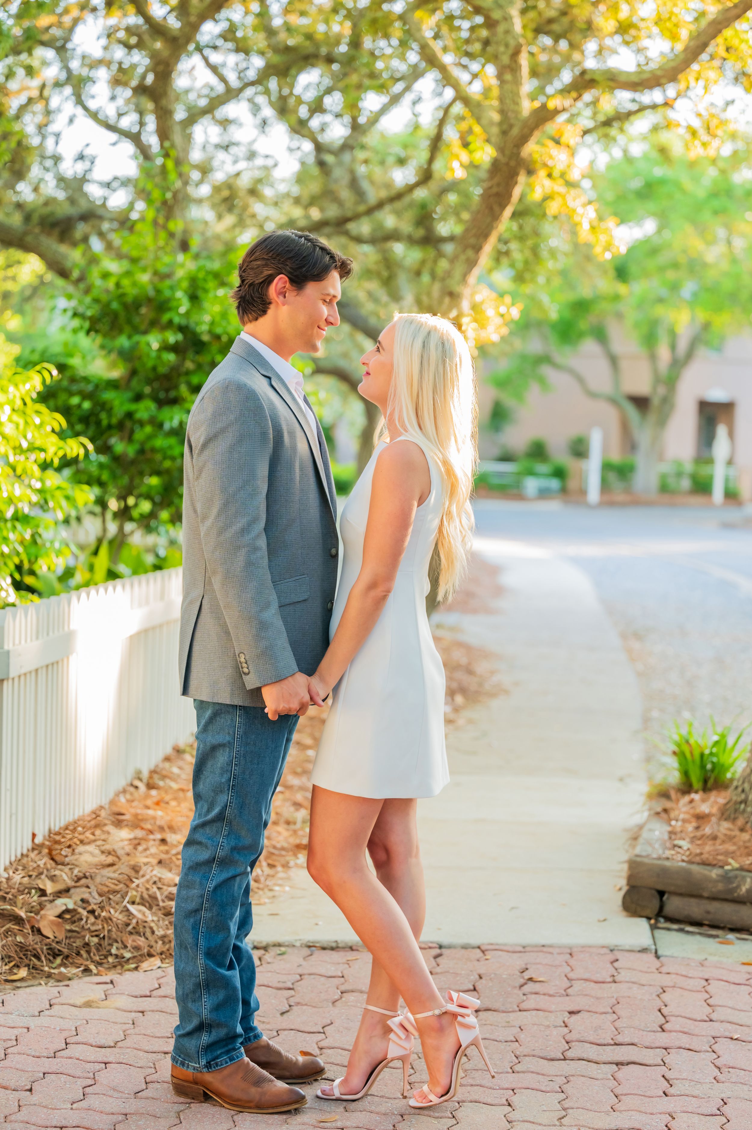beautiful couple engagement Panama City Beach