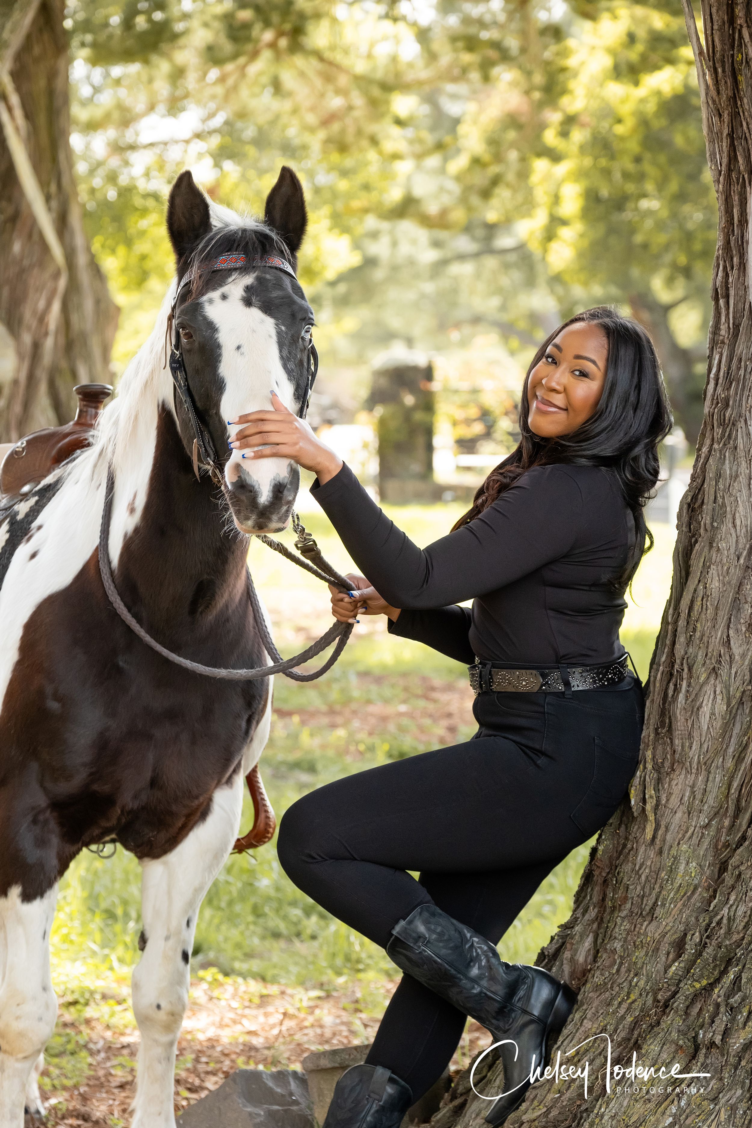 Lena's college graduation photos at Bartholomew Estate Winery with Sonoma Valley Trail Rides