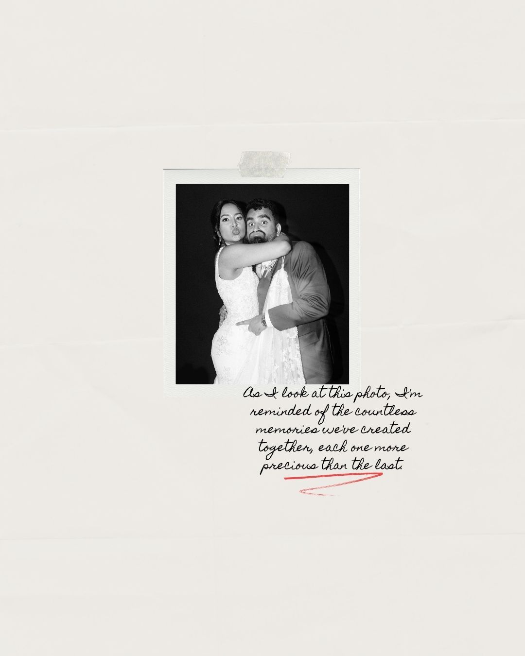 Black & white wedding photo collage with handwritten text overlay, artistically captured by a professional wedding photographer in Mumbai.