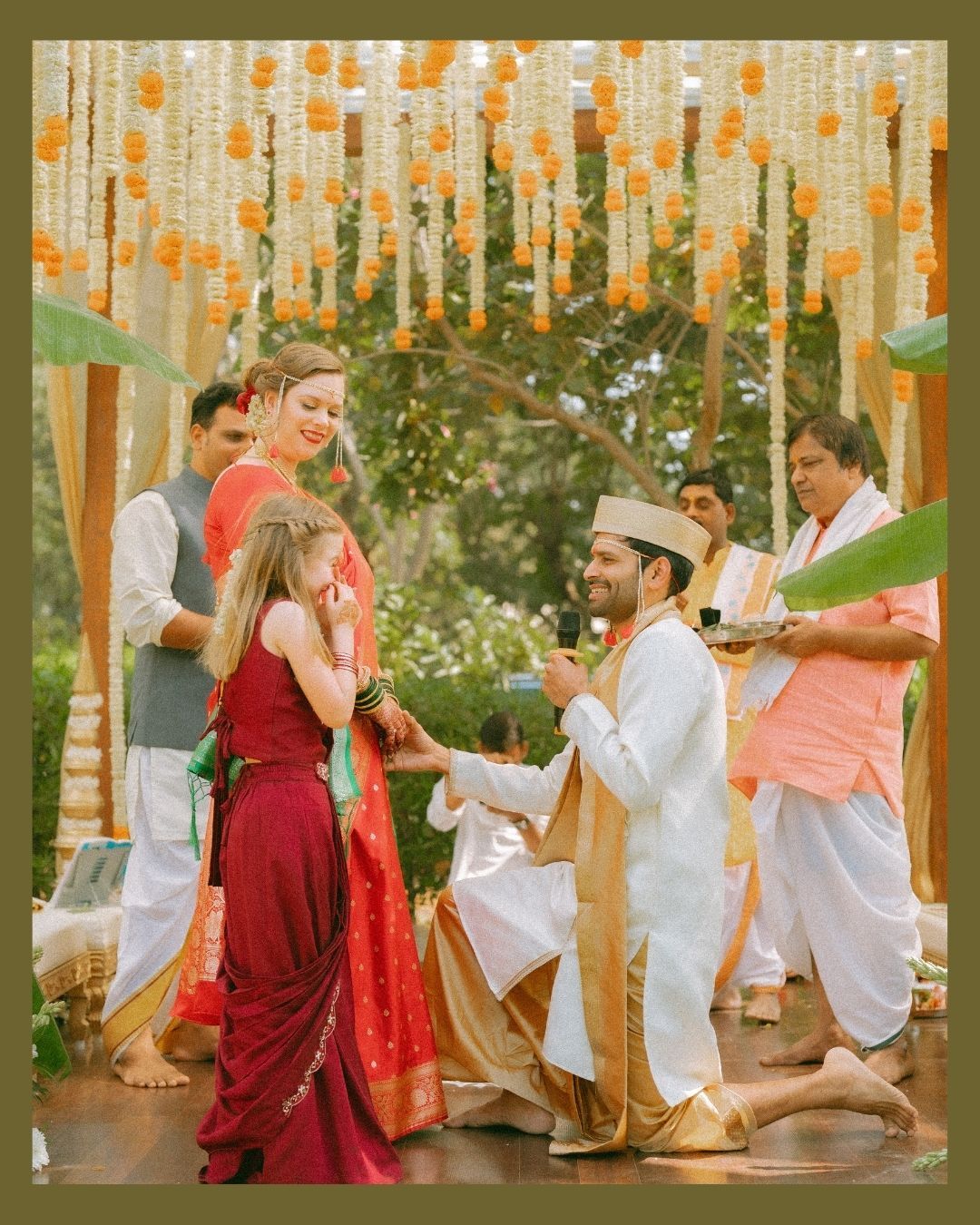 Romantic outdoor dancing couple under string lights, elegantly shot by a trusted wedding photographer near me in Mumbai.