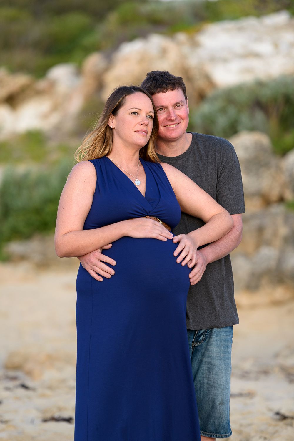 Young couple portrait expecting a baby - Kelly Chapman Photographer Perth