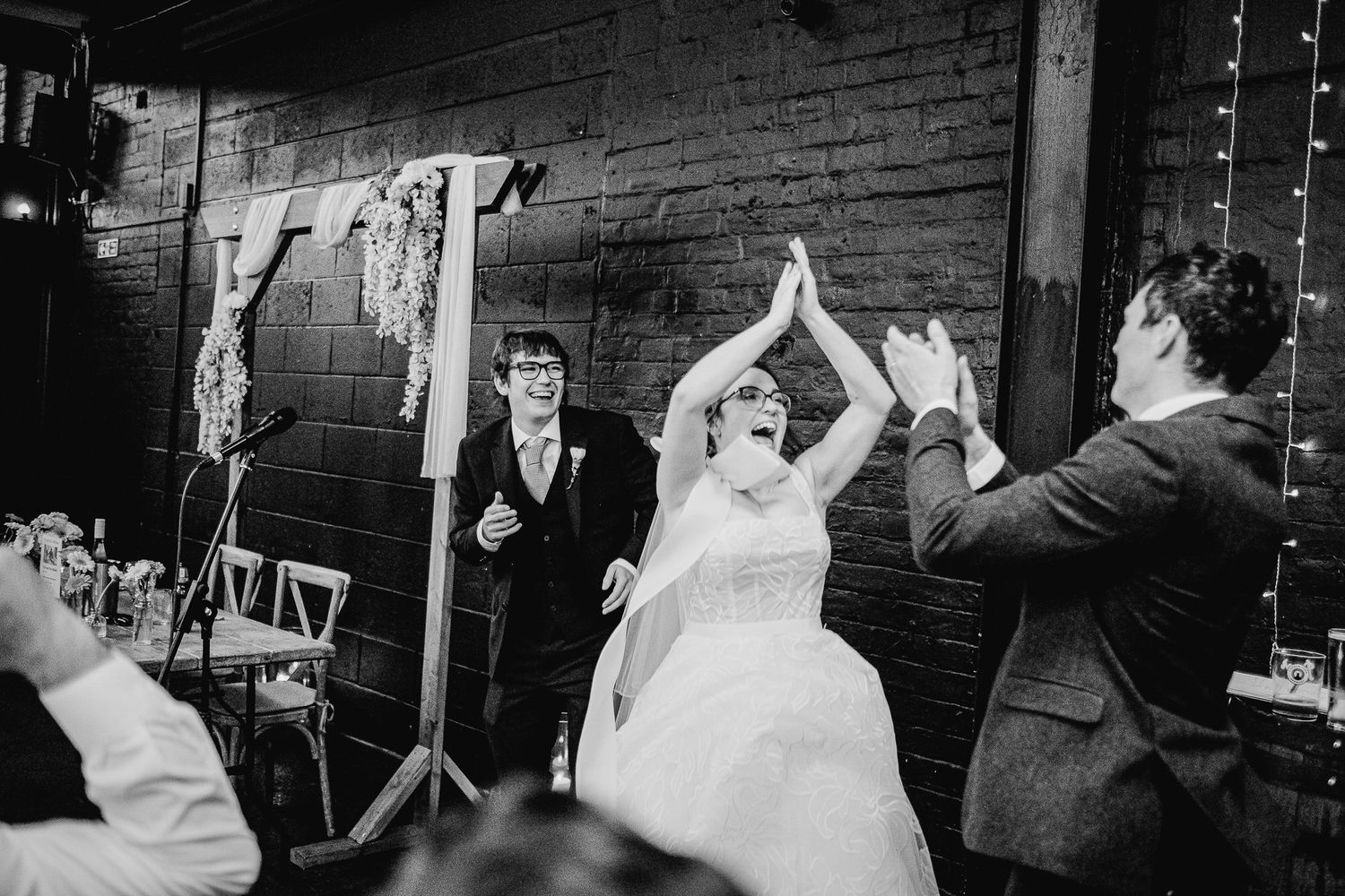 Candid Wedding Photographer Newcastle Ousburn. Documentary style wedding photos UK. Tyne Bank Brewery Wedding